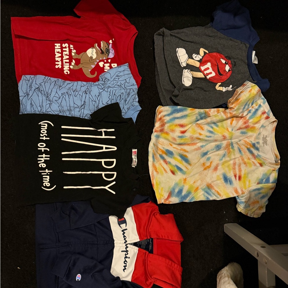 Toddler Boy Clothing Bundle (6 pcs) – 2T-4T Shirts and Champion Sweater